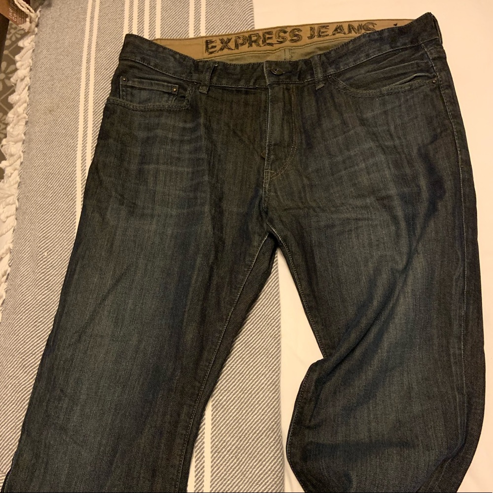Express Jeans: Rocco: Slim Fit Boot Cut: 34Wx32L
